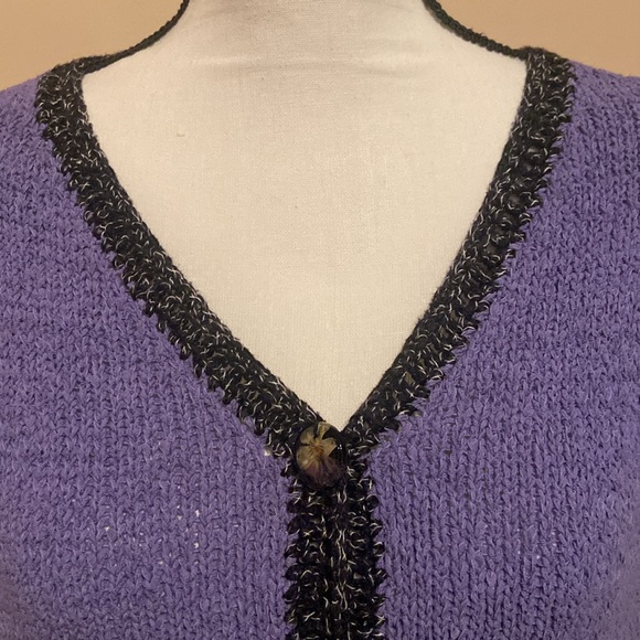 VINTAGE ANI BARRIE Size S Button Down Sweater - Picture 2 of 11